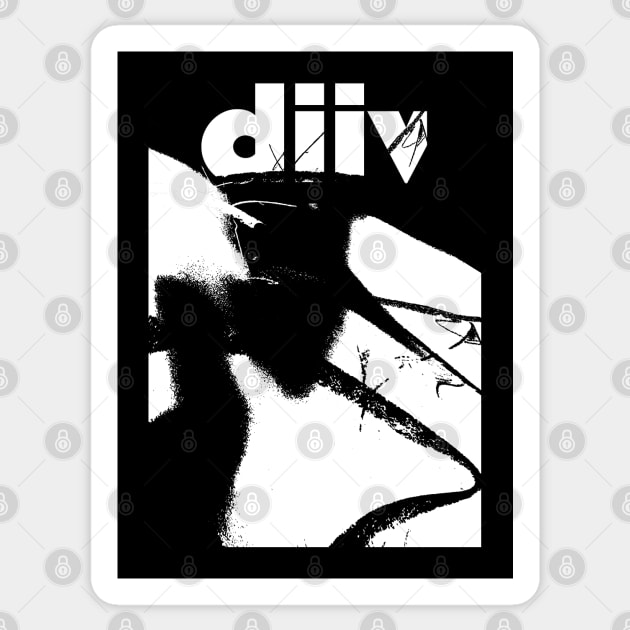 DIIV ≥≤ Original Glitch Style Fan Artwork Sticker by unknown_pleasures
